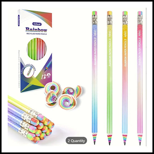 12pk Pencils #2 Pre-Sharpened with Erasers