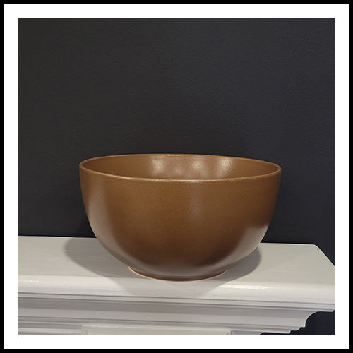 Life at Home Brown Stoneware Serving Bowl