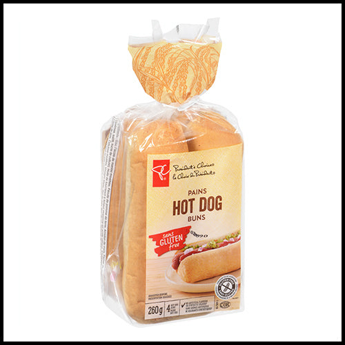 Presidents Choice Gluten Free Hotdog Buns 4pk