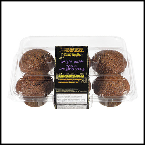 Farmers Market Muffins Raisin Bran 6pk