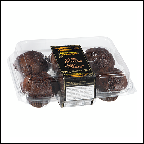 Farmers Market Muffins Double Chocolate 6pk