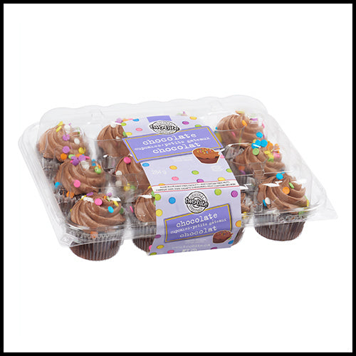 Two-Bite Mini Cupcakes Chocolate 12pk