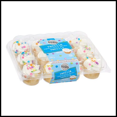 Two-Bite Mini Cupcakes Vanilla 12pk