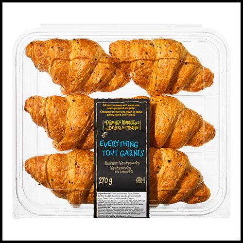 Farmers Market Croissants Everything 6pk