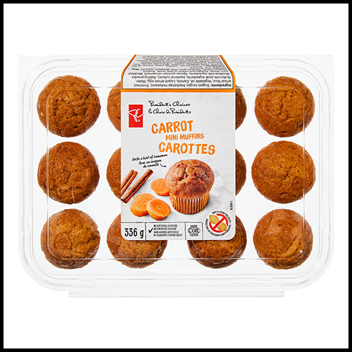 Presidents Choice Mini Muffins Carrot 12pk