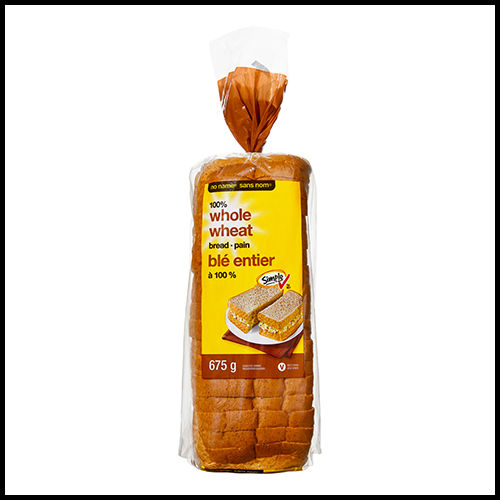 No Name Bread Whole Wheat 675g