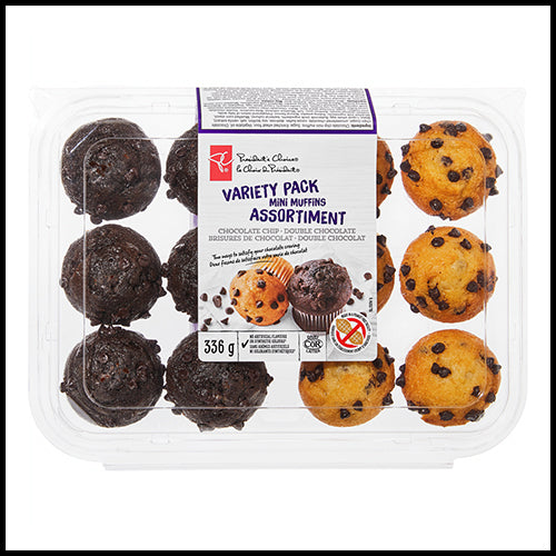 Presidents Choice Mini Muffins Assorted 12pk