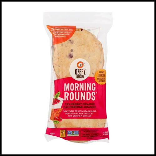 Ozery Morning Rounds Cranberry Orange 6pk