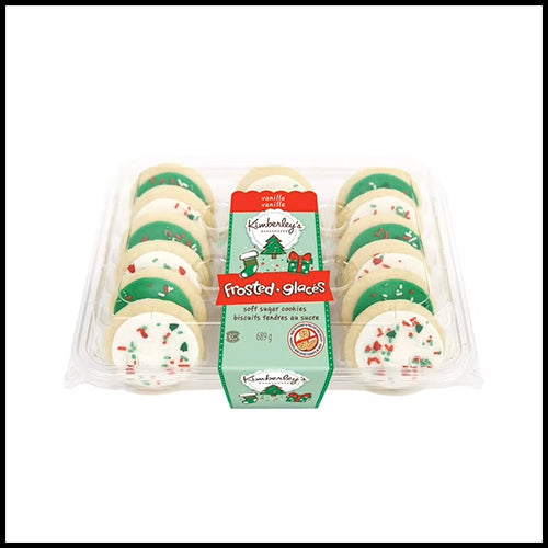 **LIMITED TIME** Kimberly's Bakeshoppe Cookies Frosted Sugar Holiday 18ct