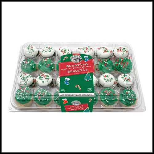 **LIMITED TIME** Two-Bite Mini Cupcakes Holiday Assorted 24pk