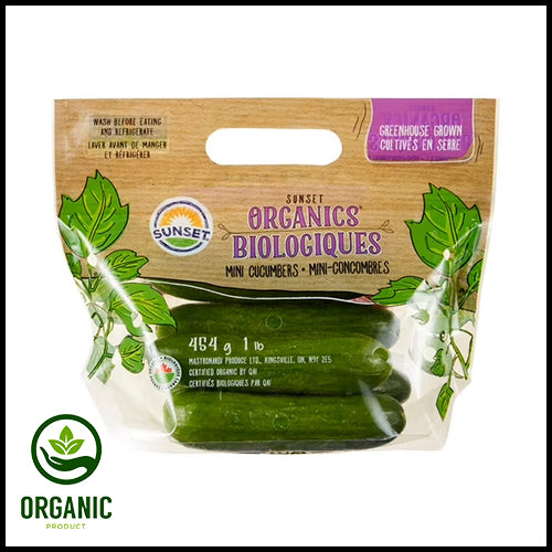 Cucumbers Mini (organic) 1lb