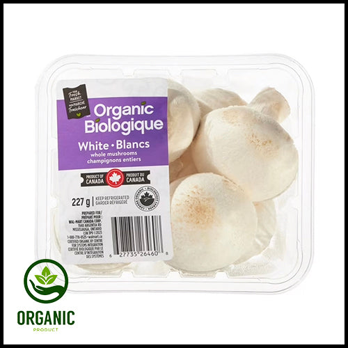 Mushrooms Whole White (organic) 227g