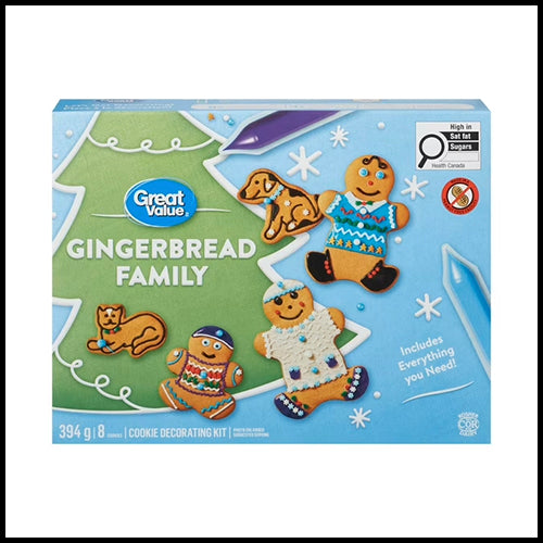 **LIMITED TIME** Great Value Cookie Decorating Kit Gingerbread Family