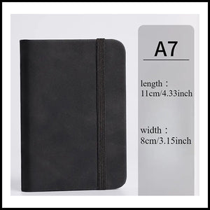 A7 Leather Pocket Notebooks - Black