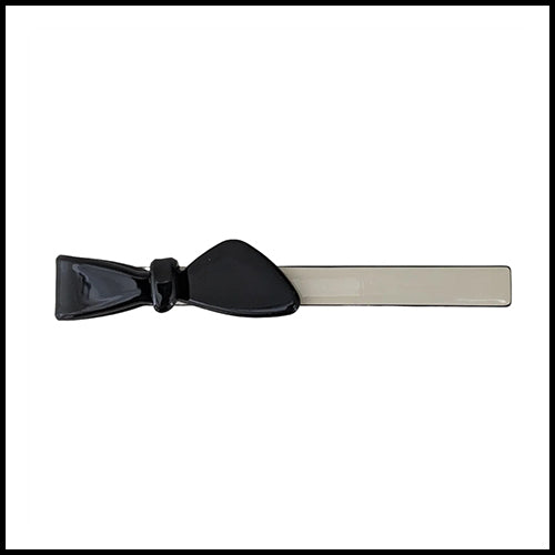 Panache Bow Clips Black Cream Clip