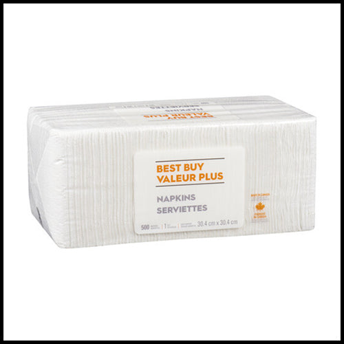 Best Buy White Napkins 500 pack