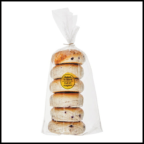 BakedInStore Bagels Blueberry 6pk