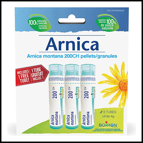 Boiron Arnica Montana 200CH Tablets 3x Tubes of 4g