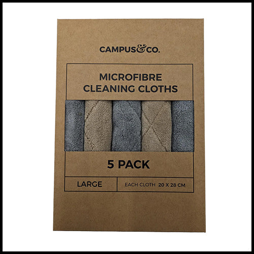 Campus & Co Microfibre Cloths 5pk