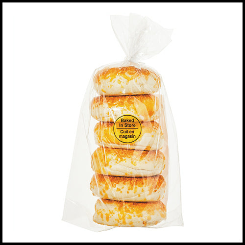 BakedInStore Bagels Cheddar Cheese 6pk