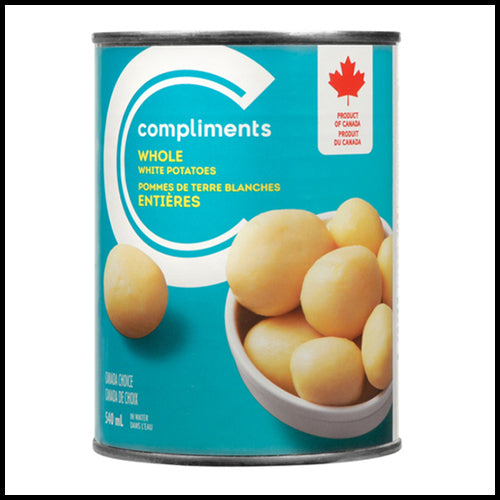 Compliments Canned Potatoes Whole White 540ml