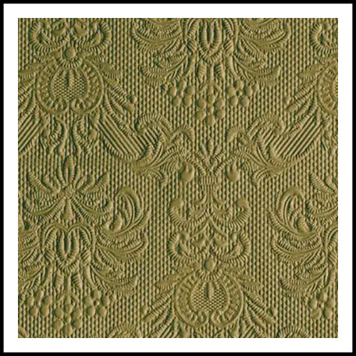 Elegance Olive Green Cocktail Napkin 20pk