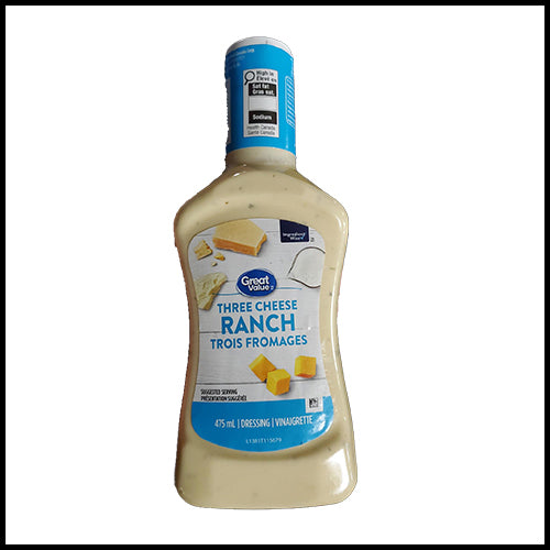 Great Value Three Cheese Ranch Dressing 475ml