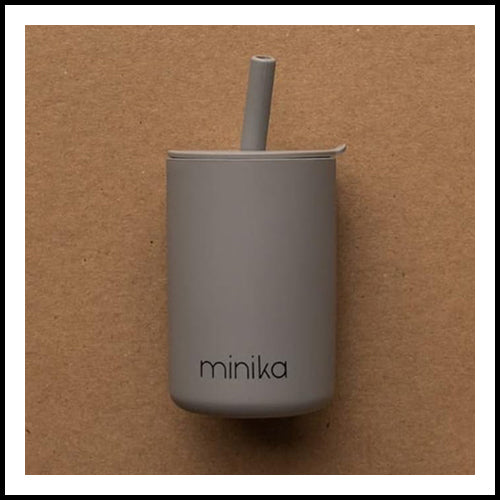 MINIKA Sippy with Straw - Stone