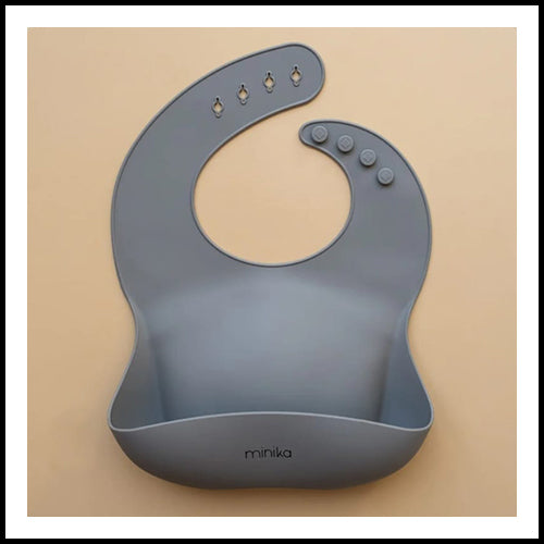 MINIKA Silicone Bib - Stone