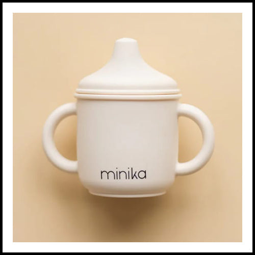 MINIKA Silicone Sippy with Lid  - Shell