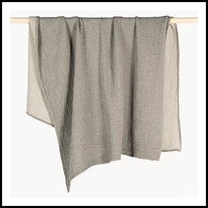 Crinkle Baby Blanket  - Grey