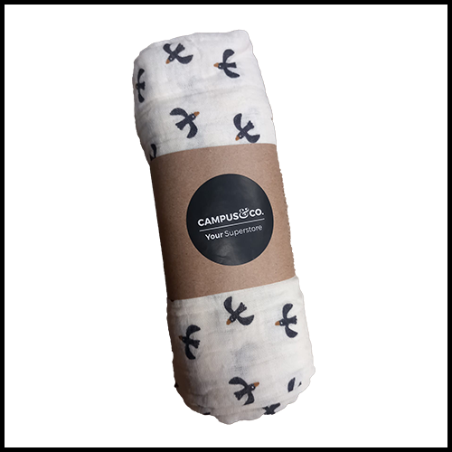 Children's Muslin Swaddle  - Blackbird