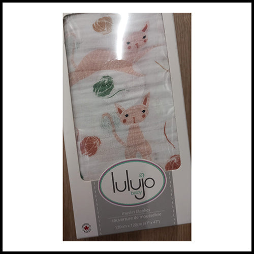 Children's Muslin Swaddle  - Cat