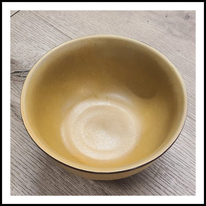 Round Stoneware Footed Bowl