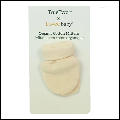 L'Ovedbaby Organic Cotton Scratch Mittens - Beige