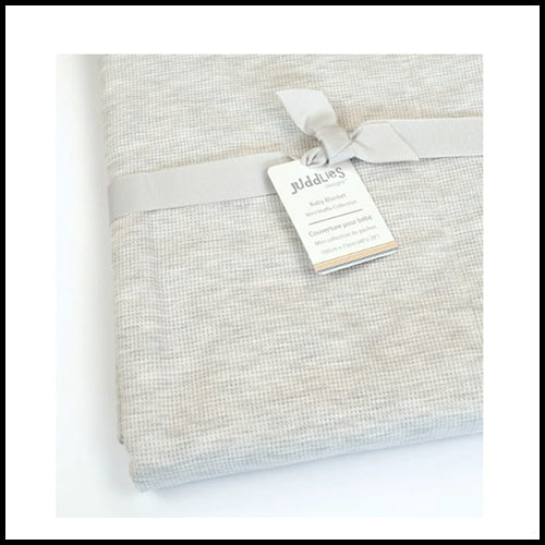 Juddles Waffle Baby Blanket Grey