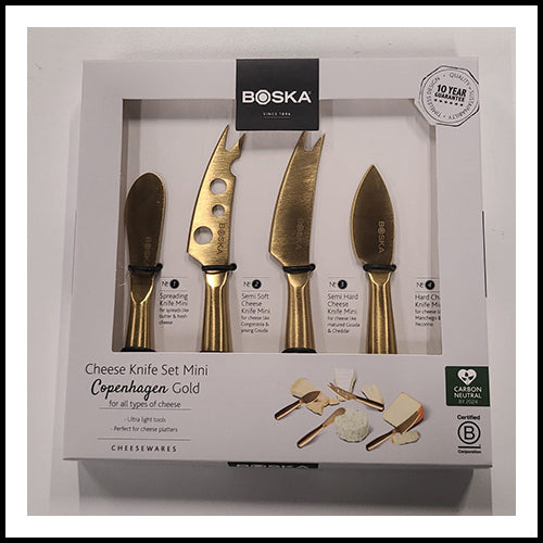 Gold Cheese Knife set