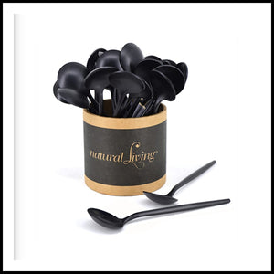 NL Small Spoons Black