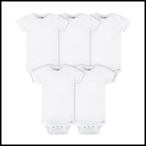 Baby Undershirts 5 pkg - White - NB