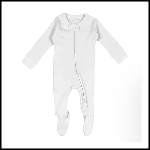 Love'dbaby Organic Cotton Sleeper - White - 6-9mths