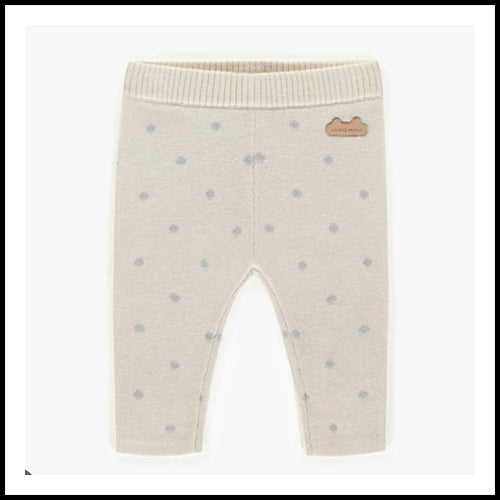 Souris Mini Cream Polka Dot Pants - 0-3mths