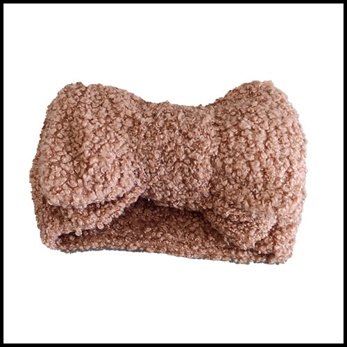 Teddy Bear BIG Bow Bands - Rust