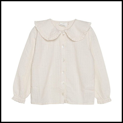 Oatmeal Peter Pan Blouse  3T