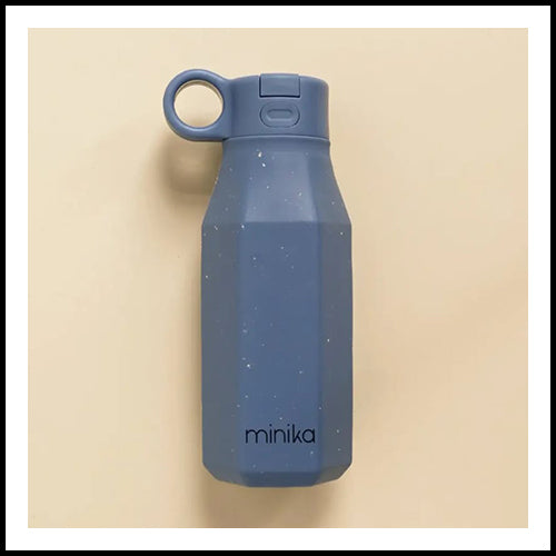 Minika Silicone Water Bottle -Indigo