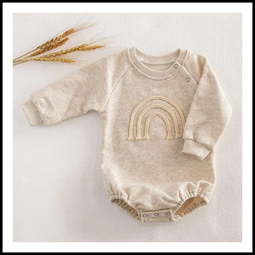 Baby BoHo Rainbow Romper Cream 24mth