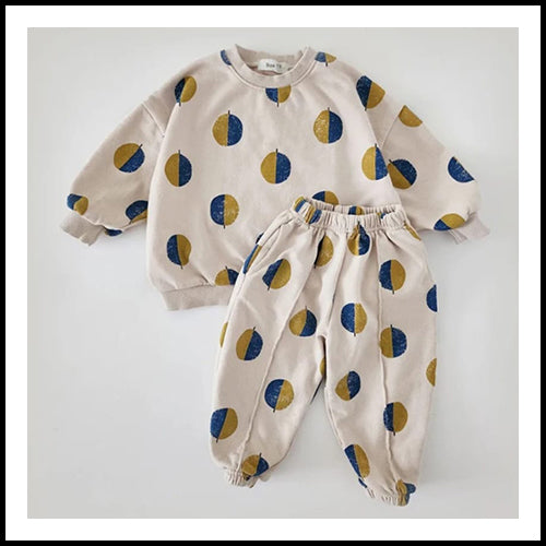 Kids lounge wear abstract dot   -3years