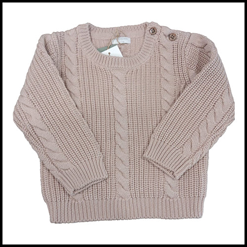 Noppies Cable Knit Sweater -Mushrrom