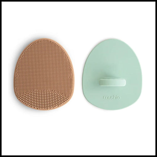 Mushie Cradle Cap Brush 2-pk