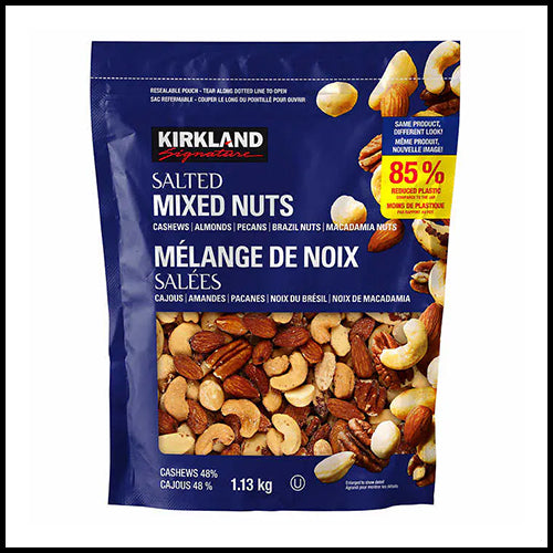 Kirkland Salted Mixed Nuts 1.13kg Bag