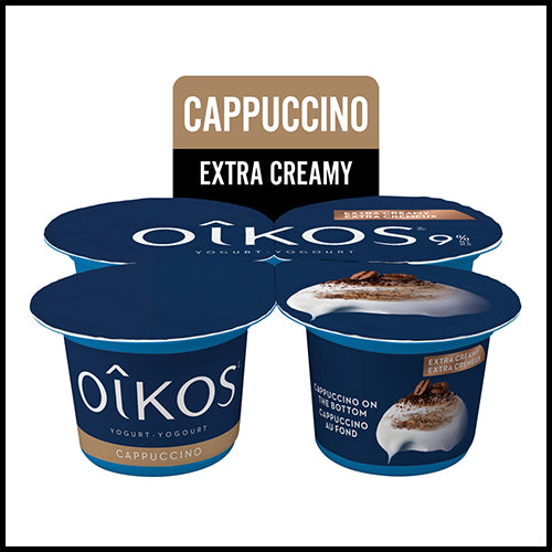 Oikos Extra Creamy Cappuccino Yogurt 4 x 95g